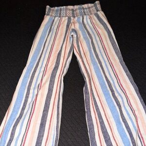 Women’s Boho Colored Striped Stretchy Cozy Bottoms